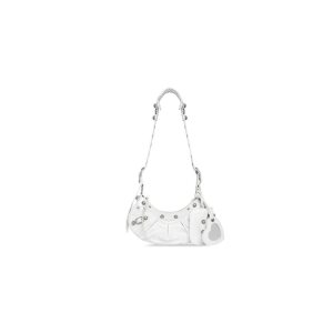 Women's Balenciaga Le Cagole Xs Shoulder Bags White | 7960RYNZW