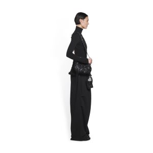 Women's Balenciaga Le Cagole Xs Shoulder Bags Black | 9815TEUNC