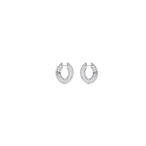 Women's Balenciaga Loop Xs Earrings Jewelry Silver | 0743NXVOM