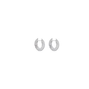 Women's Balenciaga Loop Xxs Earrings Jewelry Silver | 3986XFKWV