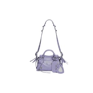 Women's Balenciaga Neo Cagole Xs Handbag Purple | 6820SJMAQ