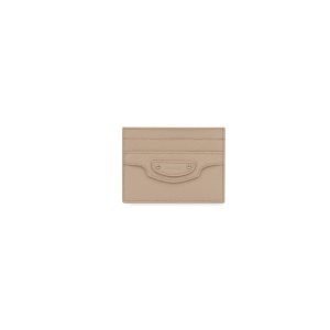 Women's Balenciaga Neo Classic Cardholders Brown | 6580JKGBF