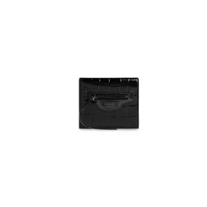 Women's Balenciaga Neo Classic Flap Coin And Card Holder Wallets Black | 5291JFPBG