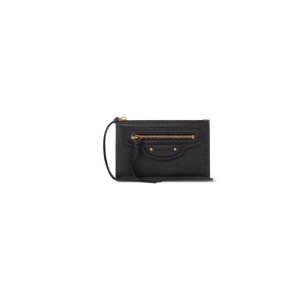 Women's Balenciaga Neo Classic Long Cardholders Black | 7481RONZM