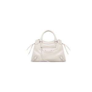 Women's Balenciaga Neo Classic Small Handbag Beige | 2084GRLFN