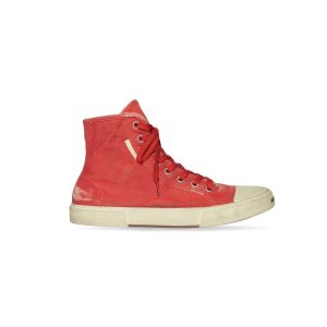 Women's Balenciaga Paris High Tops Sneakers Red | 7105XREIQ