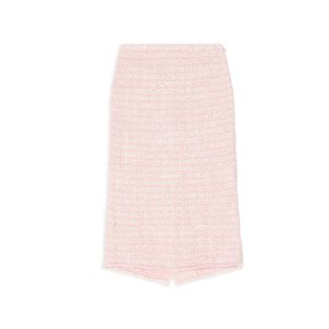 Women's Balenciaga Pastel Floral Pleated Drawstring Skirts Pink | 8074EZXAW