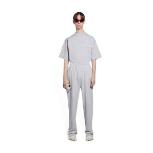 Women's Balenciaga Political Campaign Jogging Pants Grey | 6307UEFTG