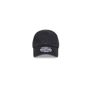 Women's Balenciaga Property Caps Black | 3724HFBYR