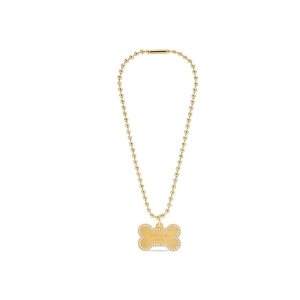 Women's Balenciaga Puppy Necklace Jewelry Gold | 1598YWTHV