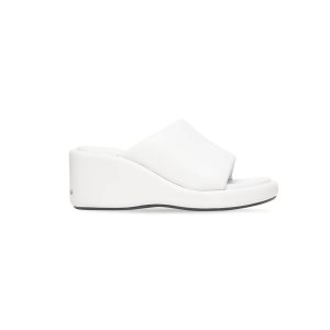 Women's Balenciaga Rise Wedge Sandals White | 9706LDRKS