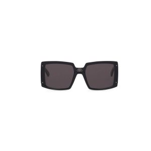 Women's Balenciaga Shield Square Sunglasses Black | 5638KODVC