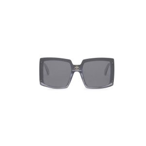 Women's Balenciaga Shield Square Sunglasses Silver | 7934YMHBW