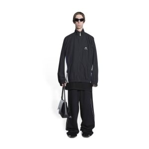 Women's Balenciaga Sporty B Tracksuit Jackets Black | 0961IBPLH