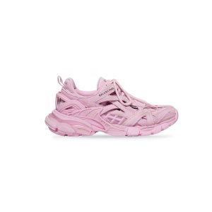 Women's Balenciaga Track.2 Canvas Sneakers Pink | 6291PYRDA