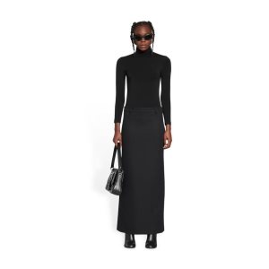 Women's Balenciaga Tube Skirts Black | 8946GXBFW