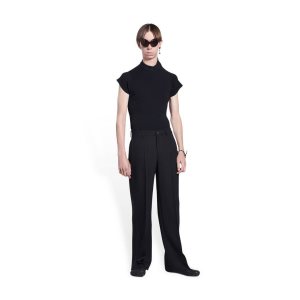 Women's Balenciaga Tuxedo Pants Black | 6187TBAUY