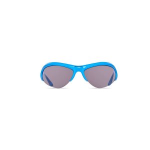 Women's Balenciaga Wire Cat Sunglasses Turquoise | 2407UNRWP