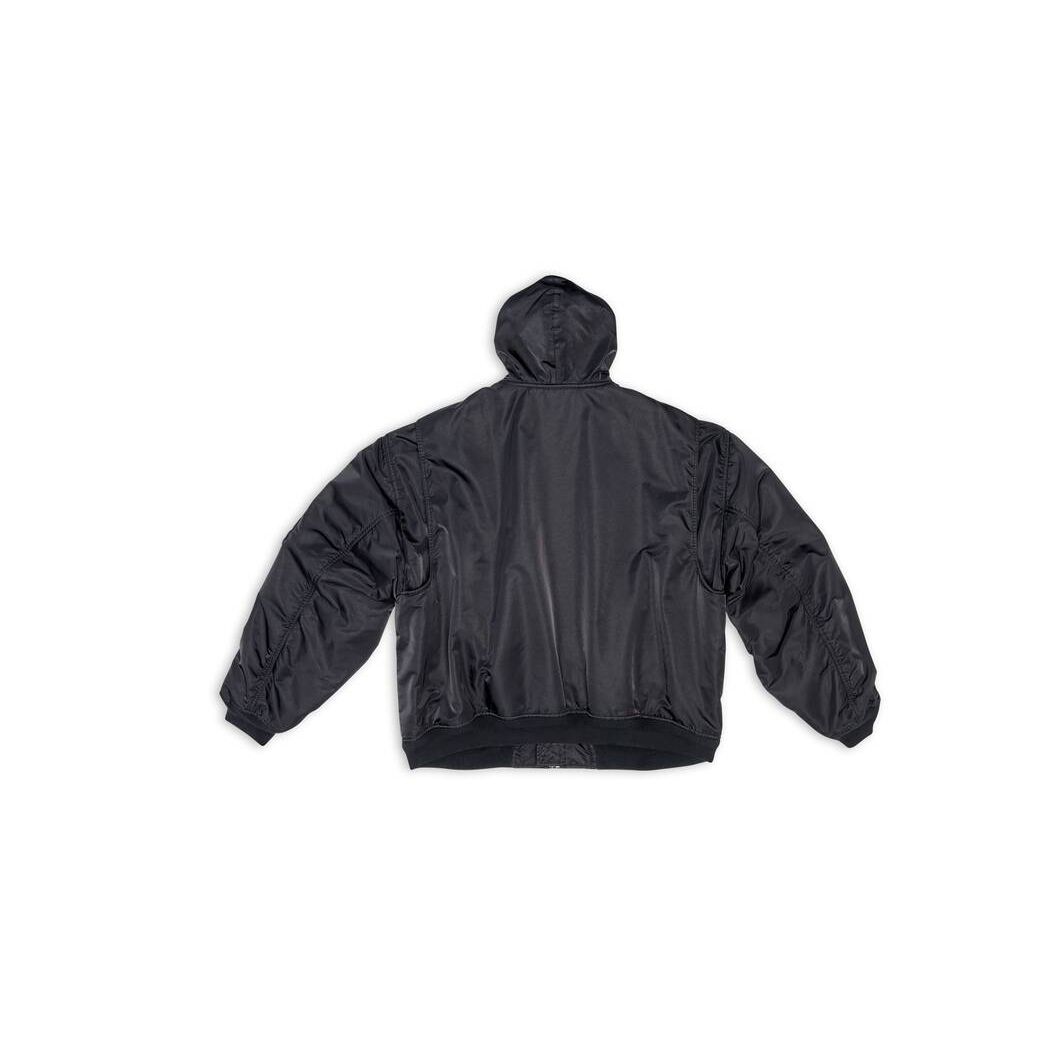 Men's Balenciaga 3b Sports Icon Bomber Jackets Black | 2568WHYKU