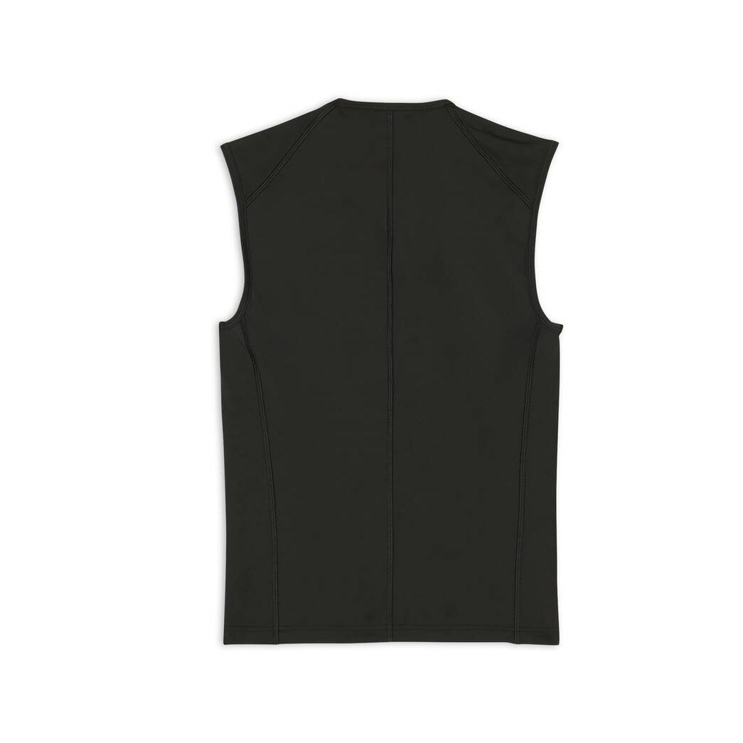 Men's Balenciaga 3b Sports Icon Sleeveless Crewneck Top Shirts Black | 9540VPGEY