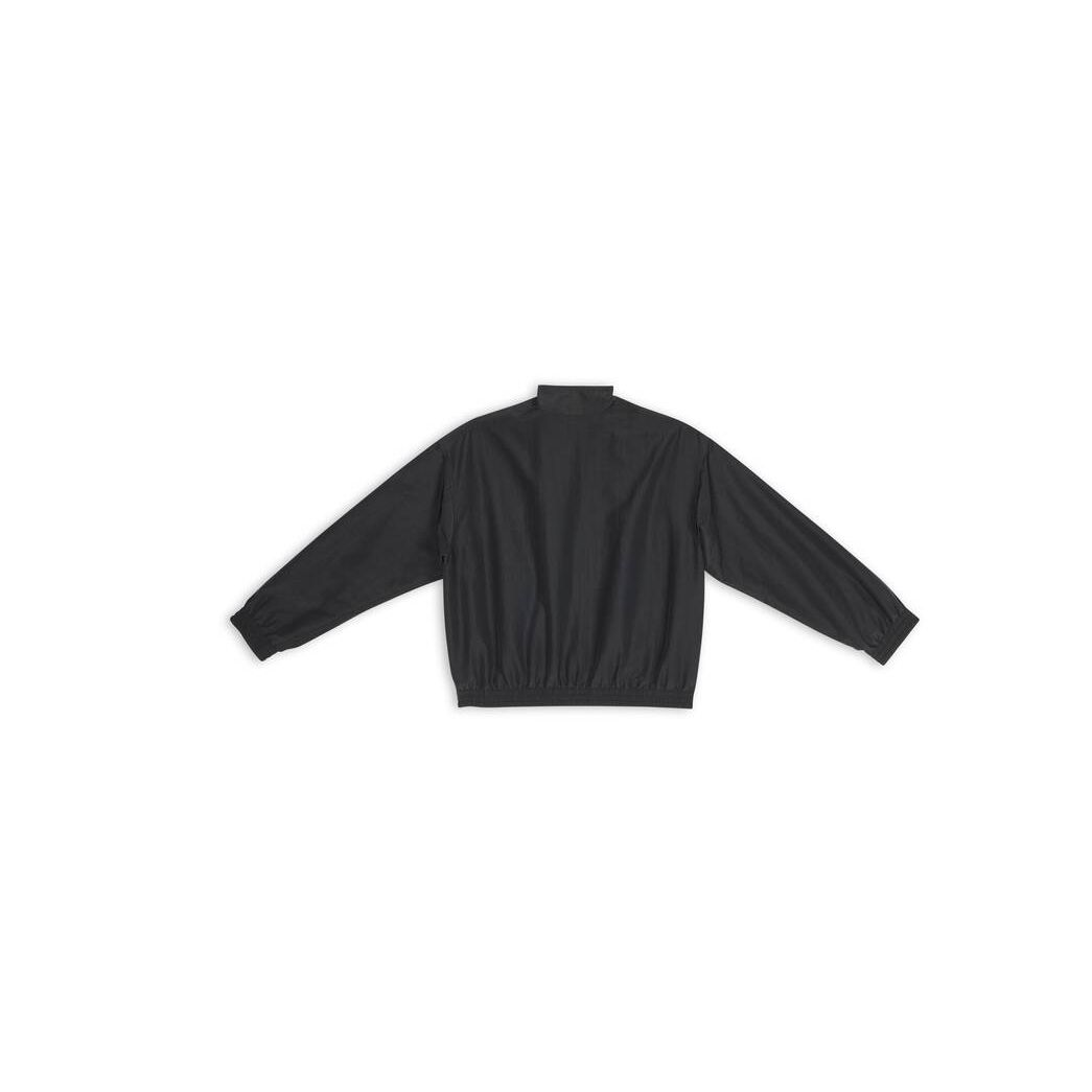 Men's Balenciaga 3b Sports Icon Small Fit Tracksuit Jackets Black | 8237XWCAM