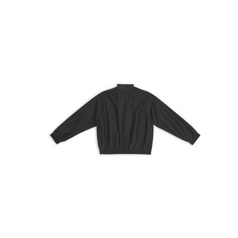 Men's Balenciaga 3b Sports Icon Small Fit Tracksuit Jackets Black | 8237XWCAM