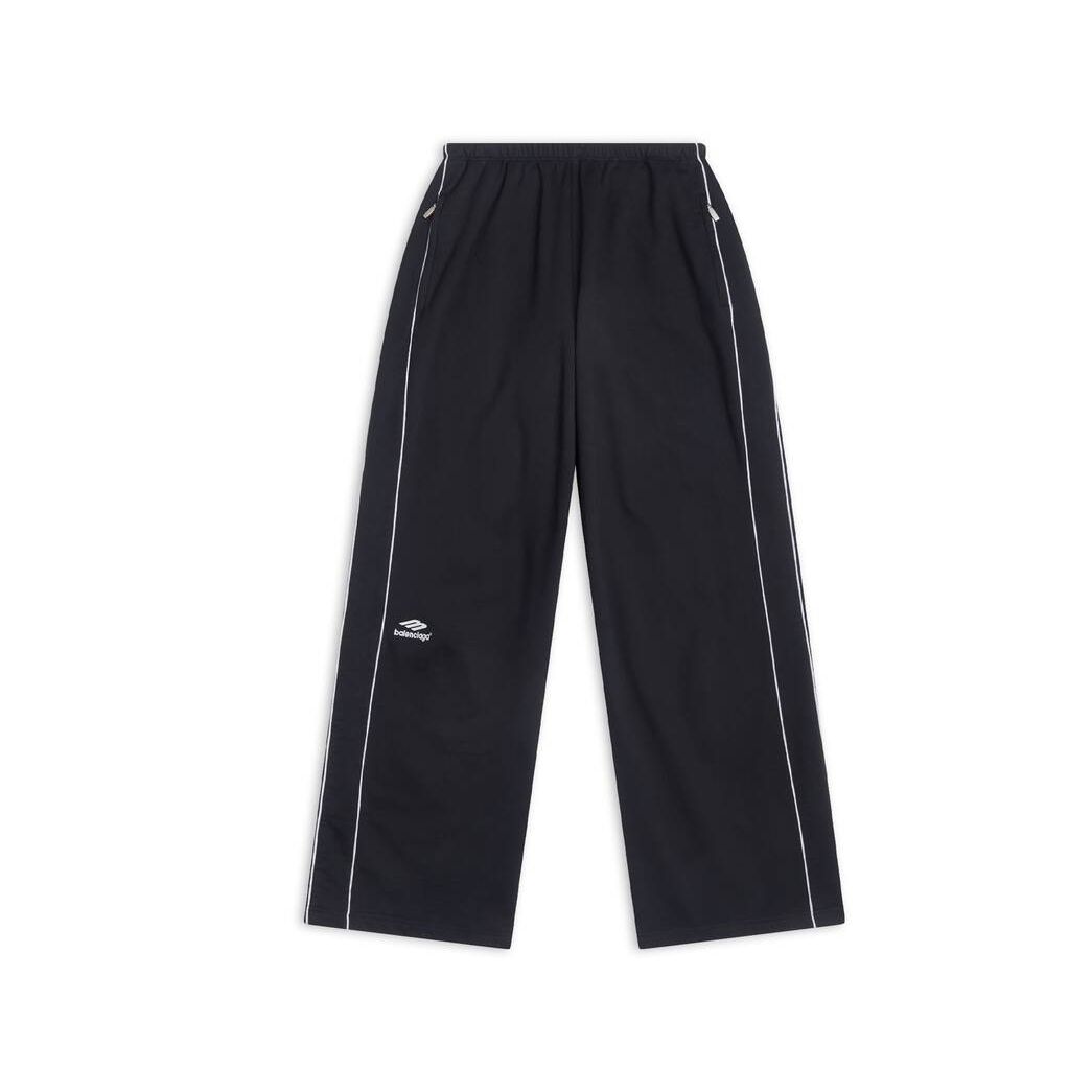 Men's Balenciaga 3b Sports Icon Tracksuit Pants Black | 2506XEAIO