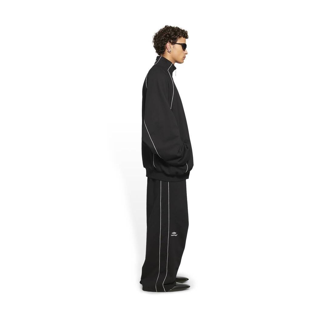 Men's Balenciaga 3b Sports Icon Tracksuit Jackets Black | 5192PGSOW