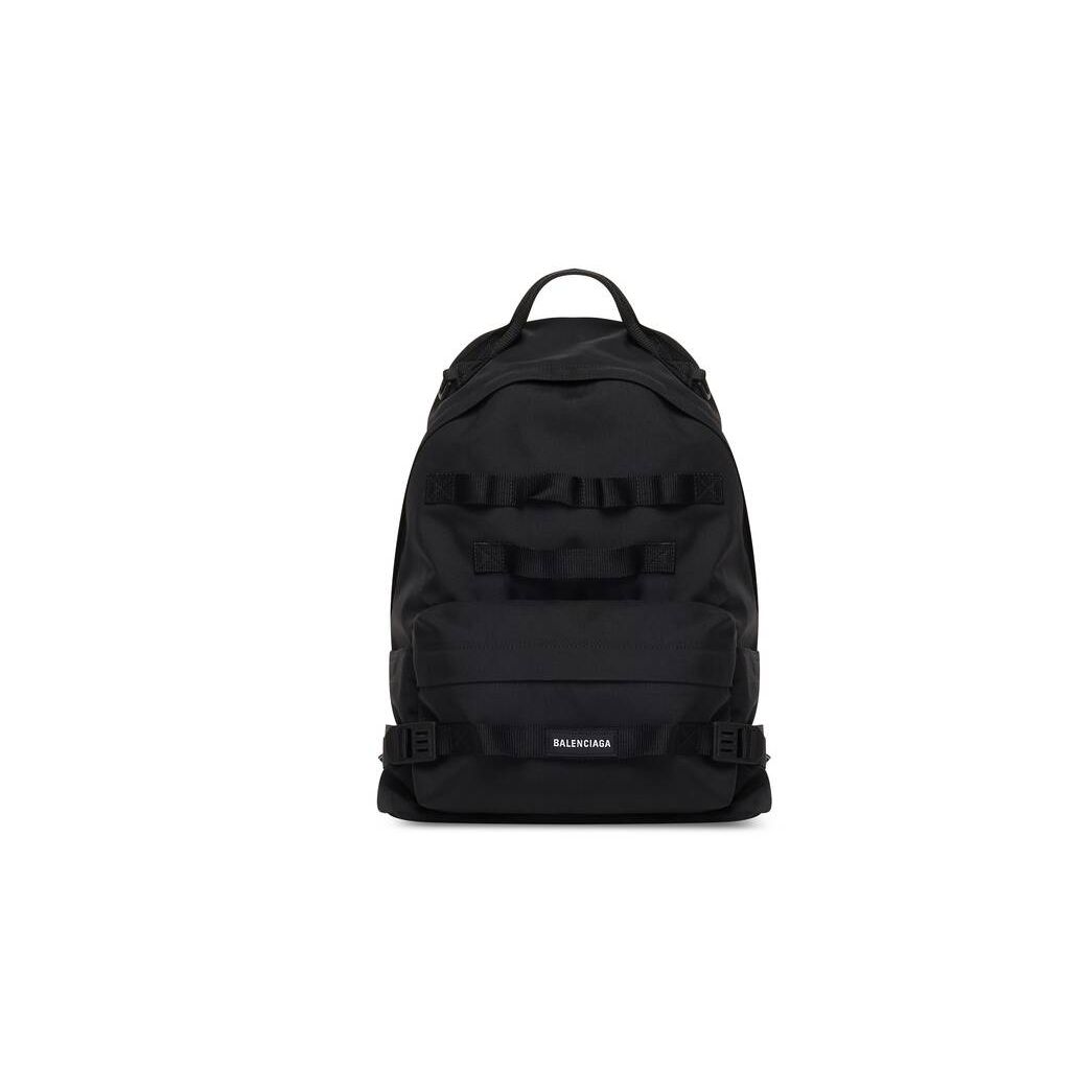 Men's Balenciaga Army Medium Multicarry Backpacks Black | 1650ZIEVQ