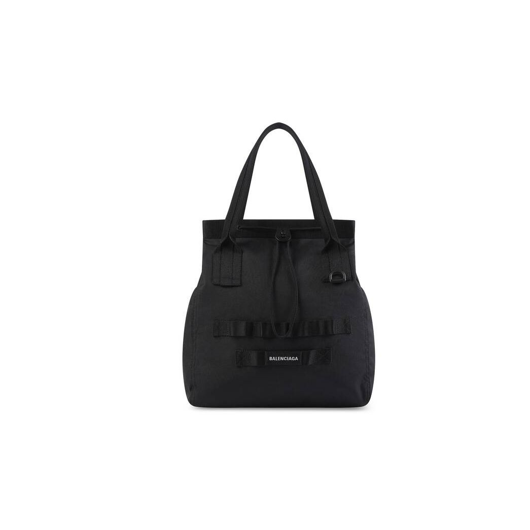 Men's Balenciaga Army Medium Tote Bags Black | 0165RBDQU