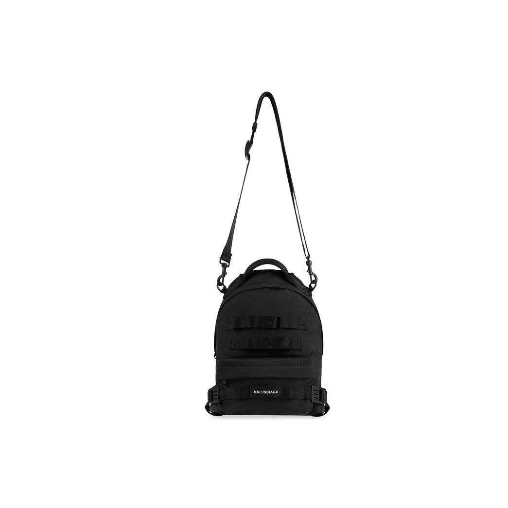 Men's Balenciaga Army Small Multicarry Backpacks Black | 2658OXURN