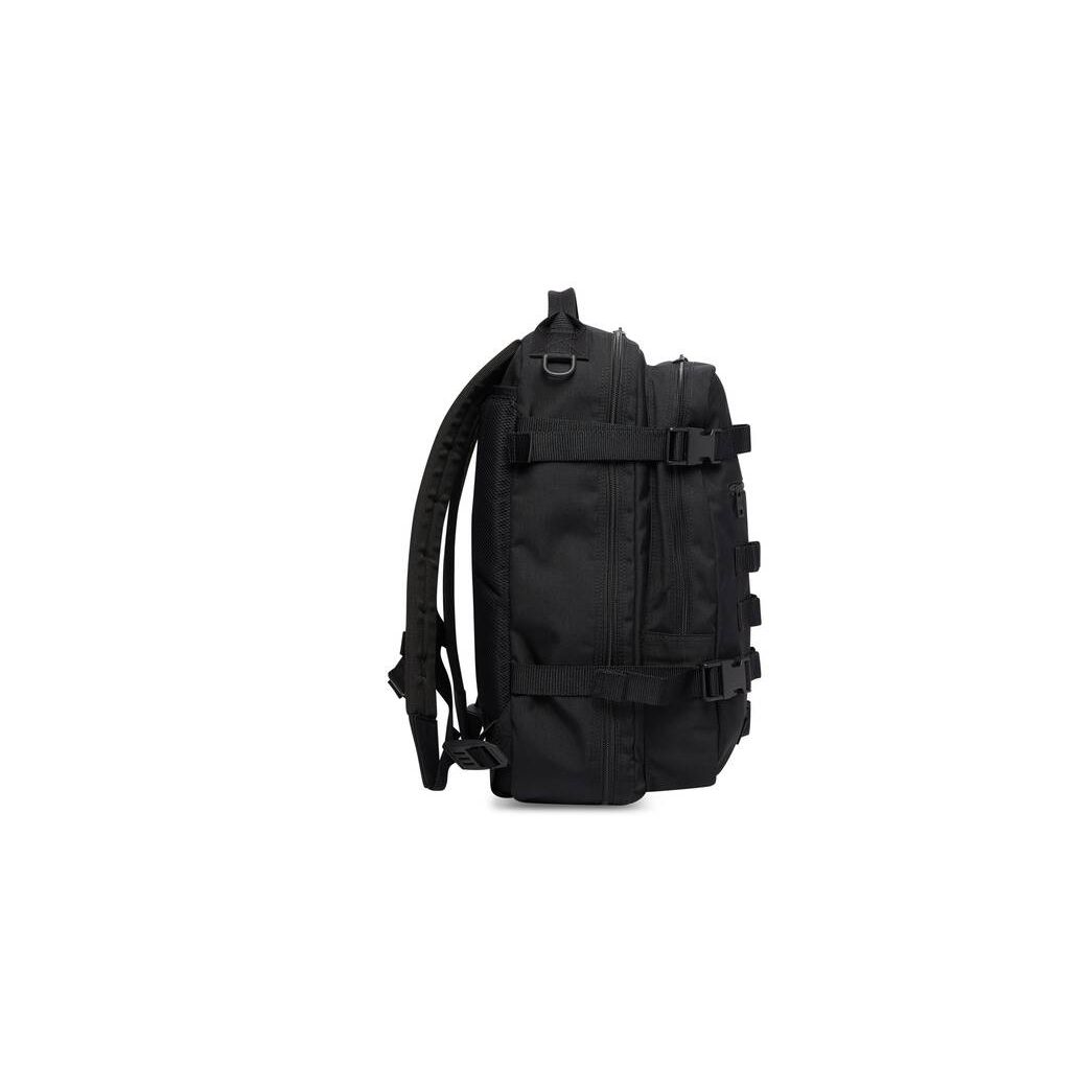 Men's Balenciaga Army Space Small Backpacks Black | 4157KDWVX