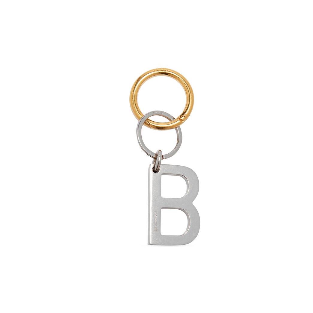 Men\'s Balenciaga B Chain Keyrings Silver / Gold | 4083OYUWX