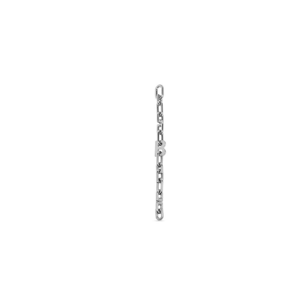 Men's Balenciaga B Chain Thin Bracelet Jewelry Silver | 6531XZUMO