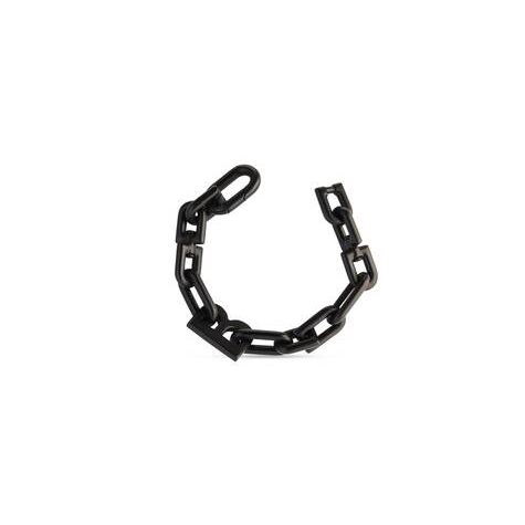 Men's Balenciaga B Chain Thin Bracelet Jewelry Black | 8095SYLMP