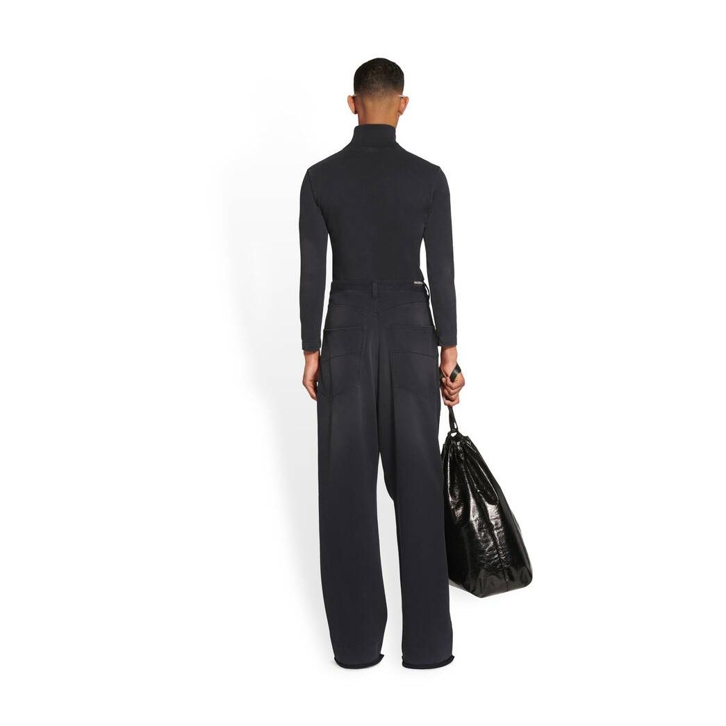 Men's Balenciaga Baggy Sweatpants Pants Black | 9015KDRAC