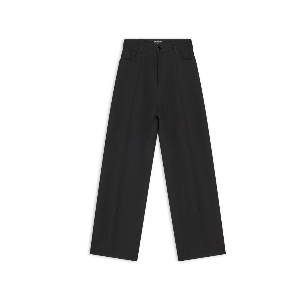 Men's Balenciaga Baggy Tailored Pants Black | 2937BZNPT