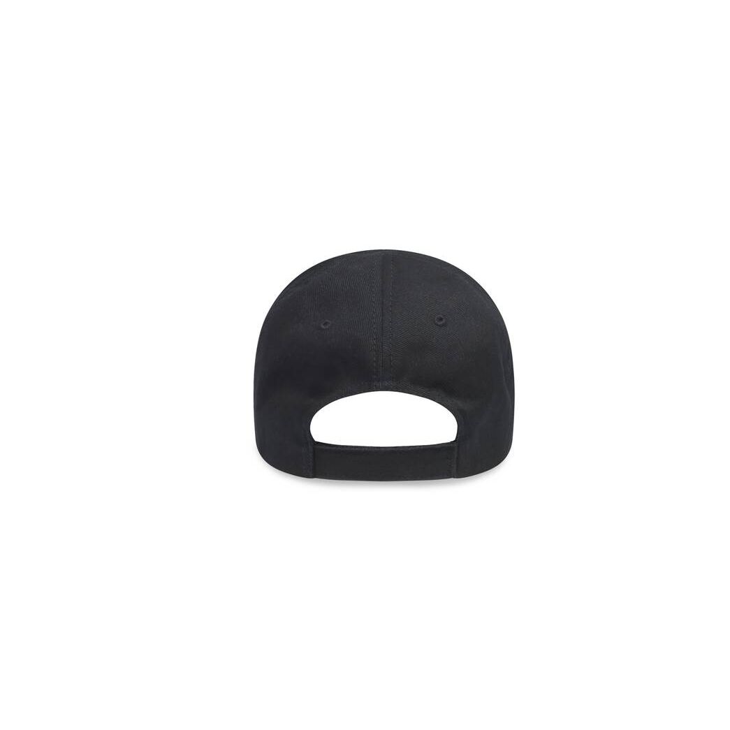 Men's Balenciaga Balenciaga Caps Black / White | 1502AUVJS