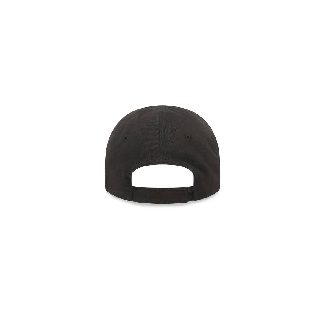 Men's Balenciaga Balenciaga Caps Black / White | 9603AVJFU