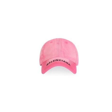 Men's Balenciaga Balenciaga Caps Fuchsia / Black | 7528KMUWH