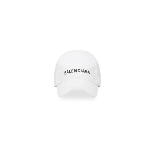 Men's Balenciaga Balenciaga Caps White / Black | 5186HPKXT