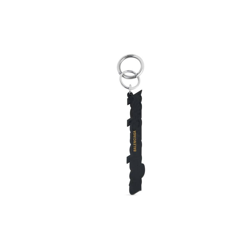 Men's Balenciaga Balenciaga Keyrings Black / White | 0983URNWS