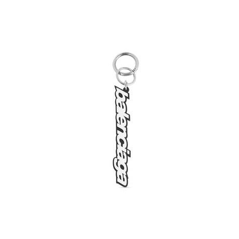 Men's Balenciaga Balenciaga Keyrings Black / White | 0983URNWS