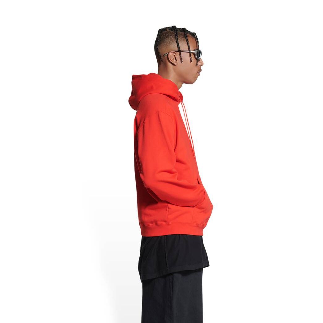 Men's Balenciaga Balenciaga Regular Fit Hoodie Red | 2346WTLQF