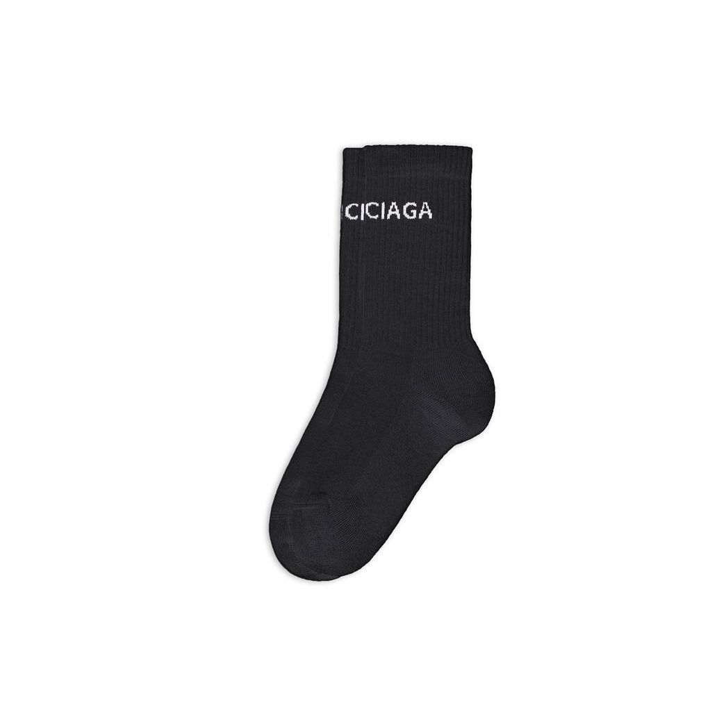 Men's Balenciaga Balenciaga Socks Black | 9652AZKHL