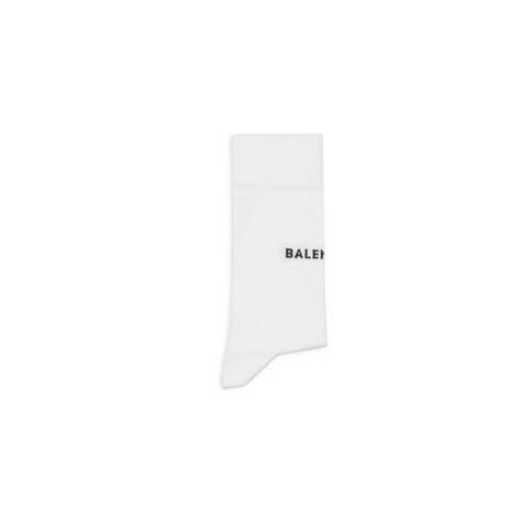 Men's Balenciaga Balenciaga Socks White / Black | 3901MCTKV