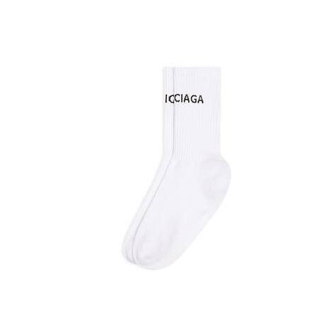 Men's Balenciaga Balenciaga Socks White | 6780FKXLZ