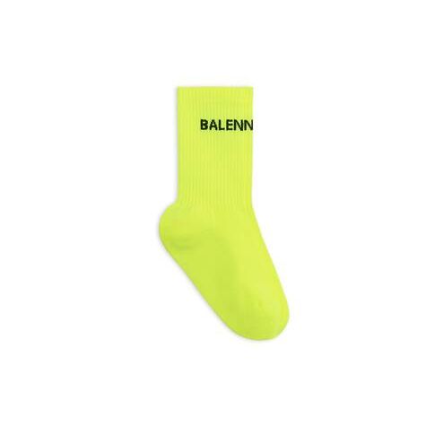 Men's Balenciaga Balenciaga Socks Yellow / Silver | 2031IJSYR