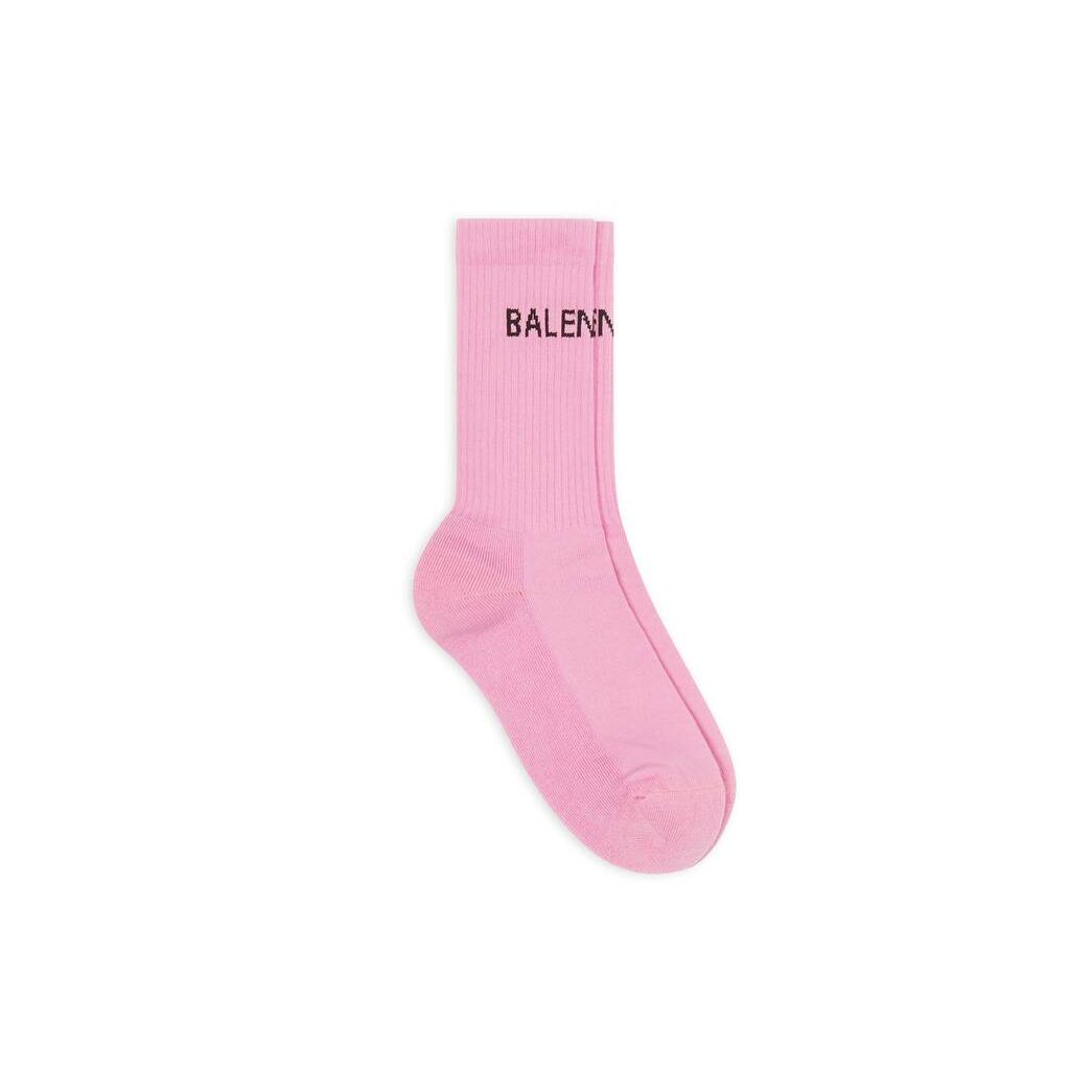 Men\'s Balenciaga Balenciaga Tennis Socks Pink | 3729HAWTF