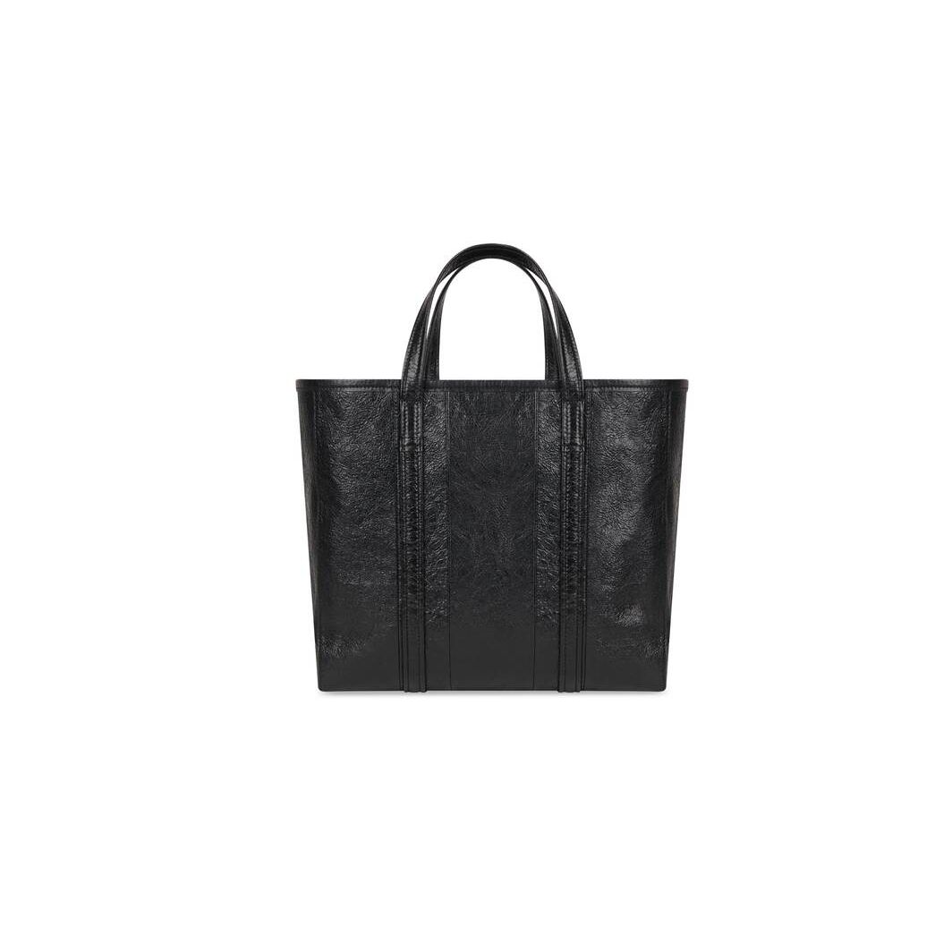 Men's Balenciaga Barbes Medium East-west Tote Bags Black | 3521WGHYM